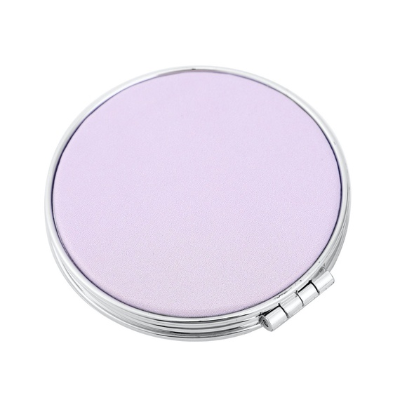 Queen Fox w Crown , Purple Glittered Double Sided Compact Mirror New - Picture 3 of 3